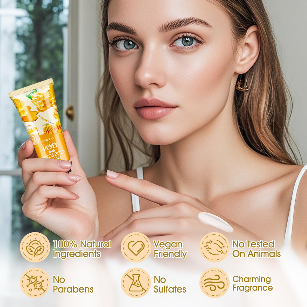 VISCOO cherry blossom hand cream with light fragrance and smooth skin