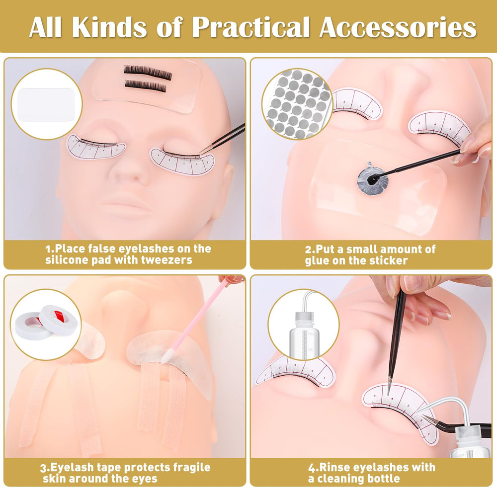 VISCOO silicone eyelash pad is reusable for consistent adhesion practice