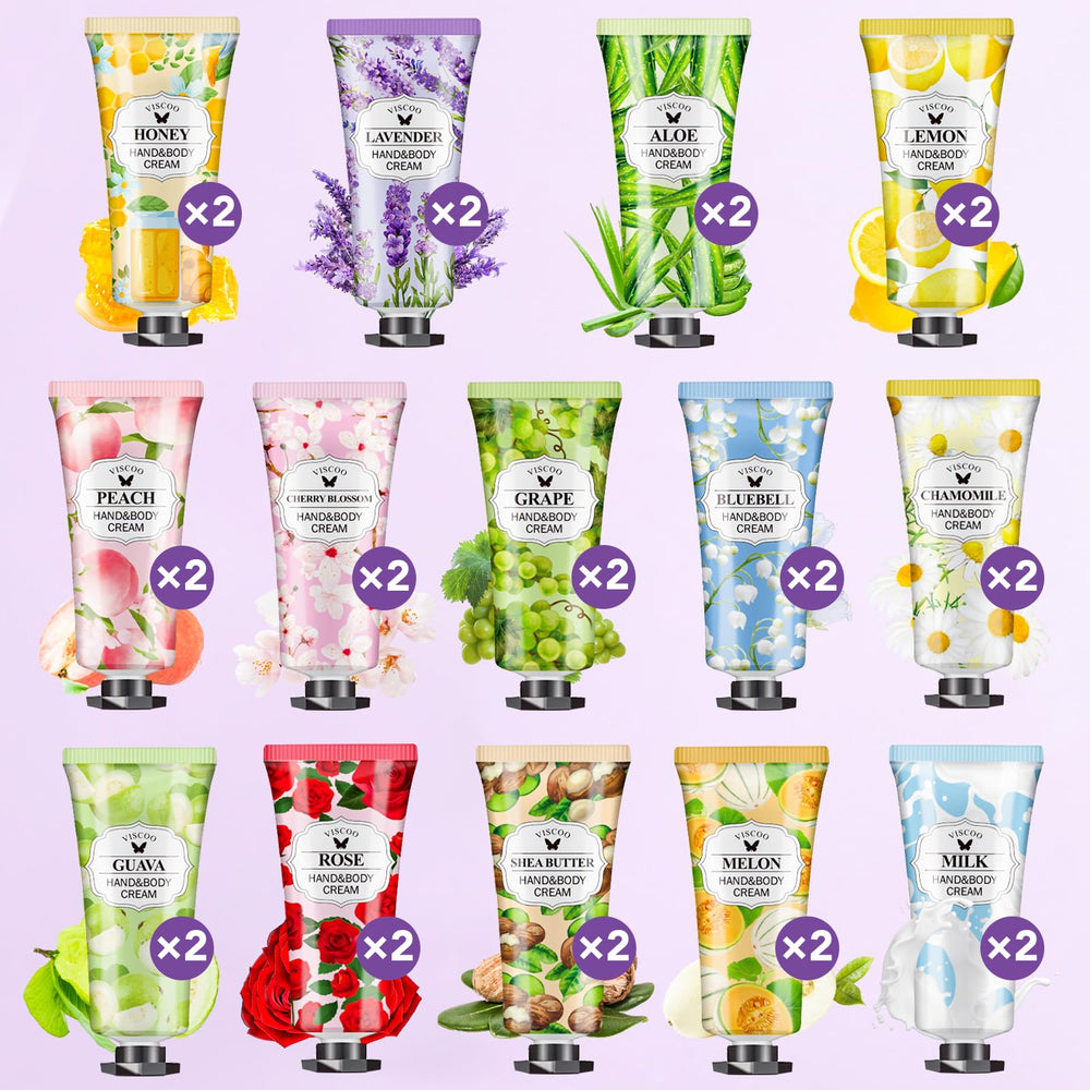 VISCOO travel-size bulk hand cream for on the go hydration anywhere.