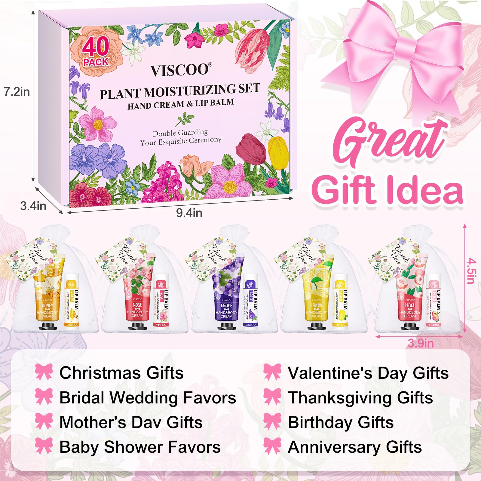 Viscoo wedding favors collection with colorful packaging for celebrations