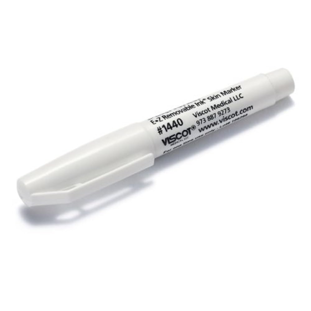 Viscot 1440-30 mini white ink marker marking piercing sites with precision for cosmetic procedures
