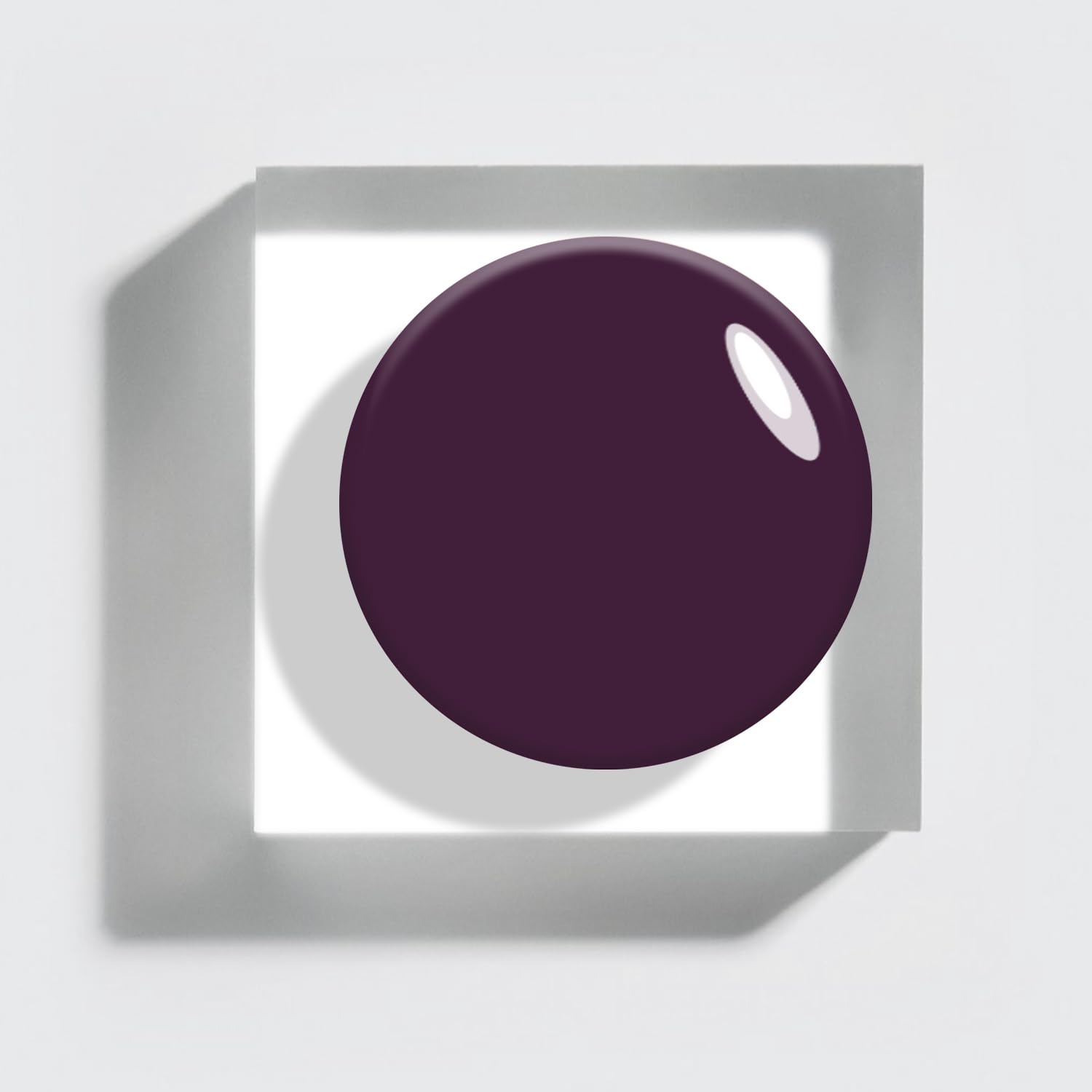 Vishine Gelpolish Purple 1417 curing under UV/LED lamp for quick set.