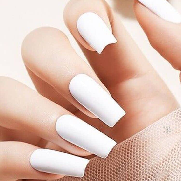 Vishine white swatches displaying true color payoff and consistency
