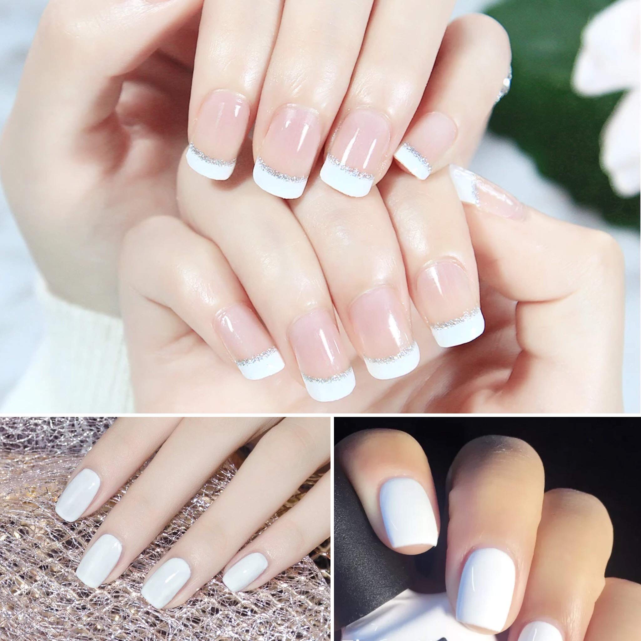 Salon scene with Vishine gelpolish demonstrating professional application