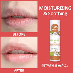 VISRIE vanilla flavor lip balm in tube with smooth finish.