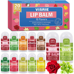 VISRIE mini lip balm Apple flavor delivers long-lasting moisture on the go.