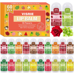 Visrie mini lip balms assortment for on the go hydration and flavor variety