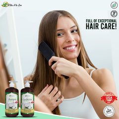 Vita A to Zee shampoo-foam close-up demonstrates rich lather for thorough cleansing.