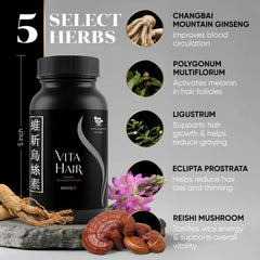 Vita Hair capsules closeup highlighting convenient daily use.