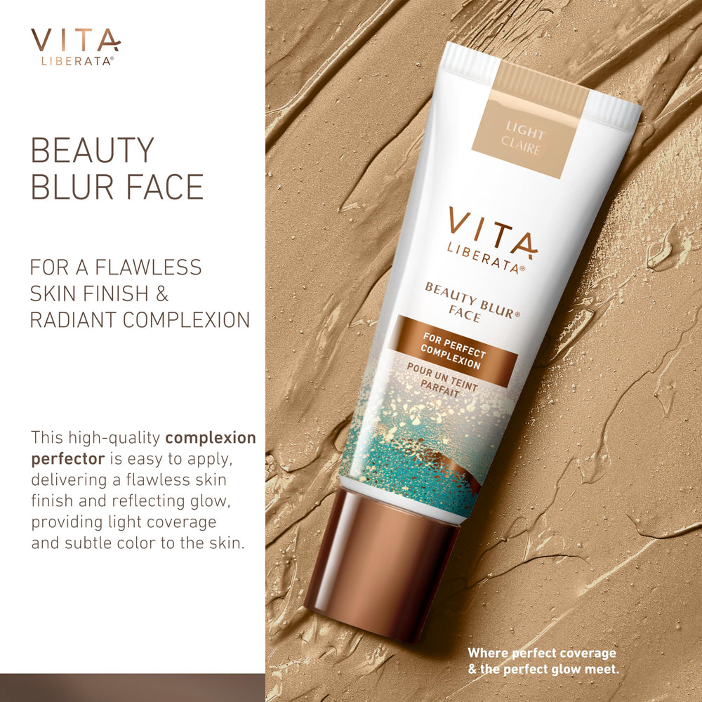 Vita Liberata Beauty Blur Face hydrates for a glowing, transfer-resistant look.