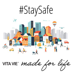 Vita Vie antibacterial wash demonstrates a clean routine for hands and forearms.