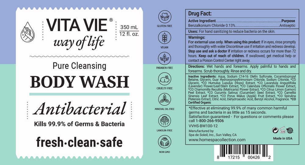 Vita Vie natural extracts close-up show witch hazel, willow bark, and tea tree for gentle care.