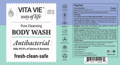 Vita Vie natural extracts close-up show witch hazel, willow bark, and tea tree for gentle care.