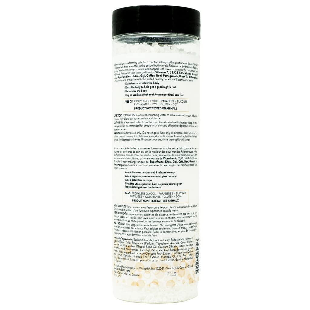 Detox minerals and antioxidant superfruits offer a refreshing, revitalizing soak experience.