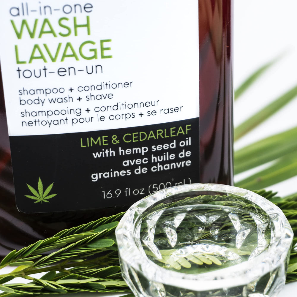Vitabath Men Lime & Cedarleaf after-shower skin looks moisturized and refreshed.