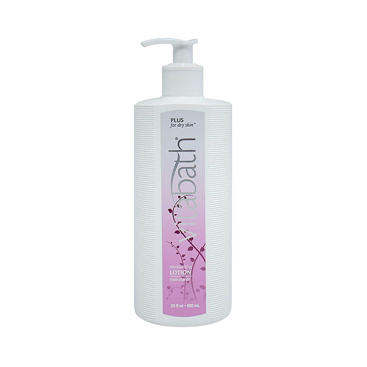 Vitabath Moisturizing Lotion Plus bottle shows a 20 oz size for daily hydration.