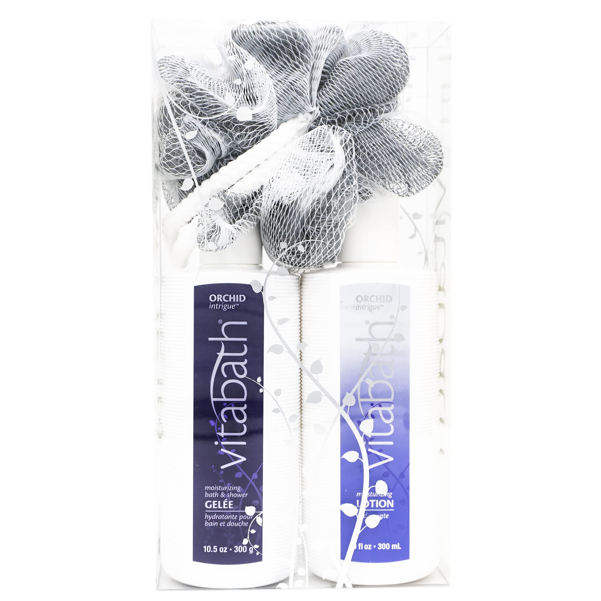 Vitabath Orchid Intrigue Moisturizing Shower Gel pump bottle for a refreshing cleanse and soft skin.