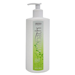 Vitabath Original Spring Green bottle pour showcases smooth, hydrating moisturizing lotion.