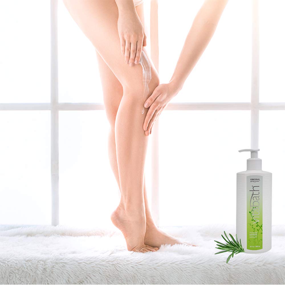 Vitabath Original Spring Green cream texture closeup reveals rich emollients.