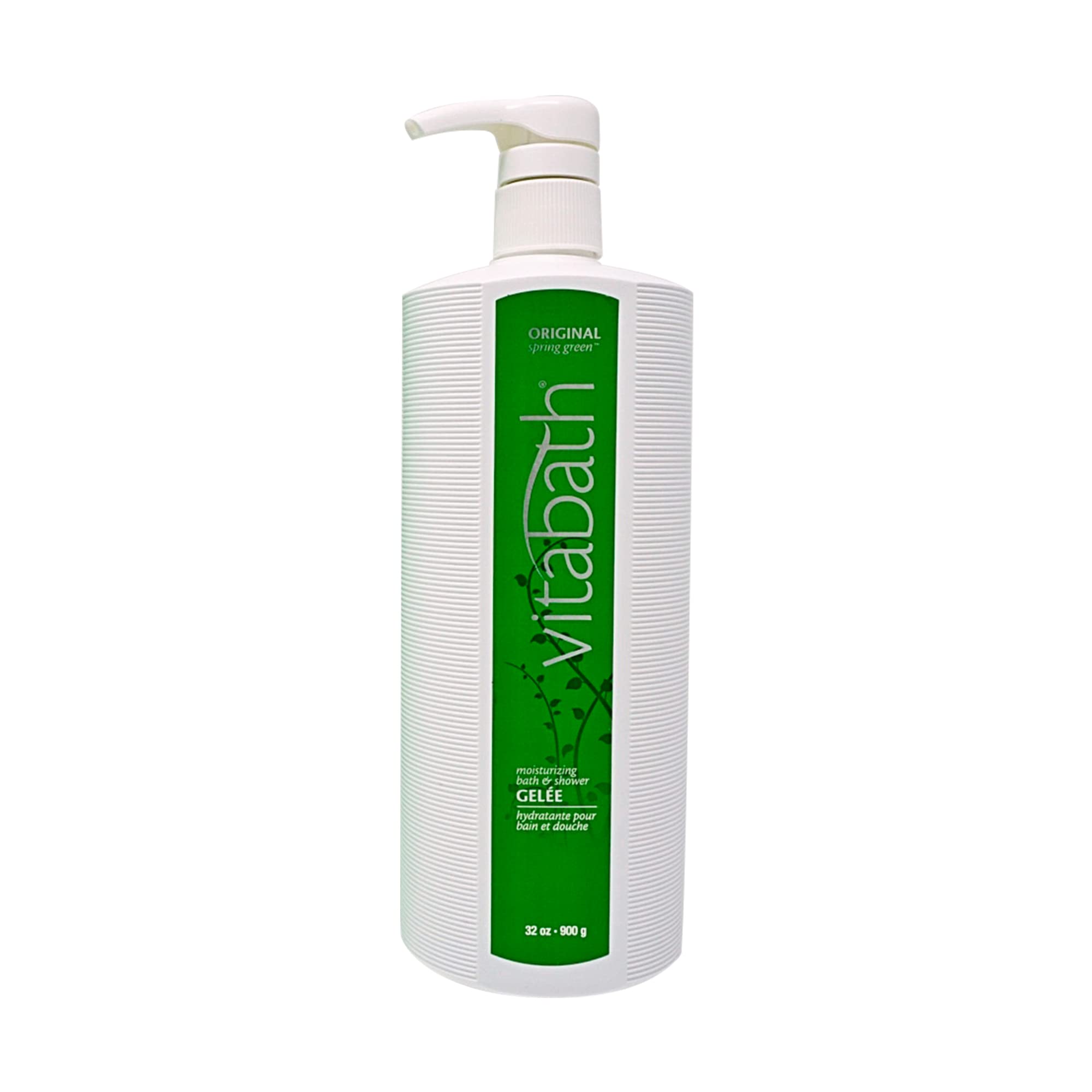 Rich lather from Vitabath Original Spring Green for spa-like cleansing.