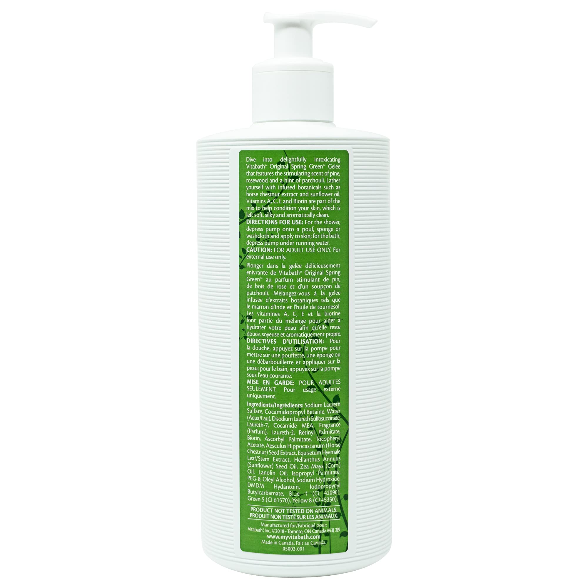 Soft, refreshed skin after using Vitabath Original Spring Green.