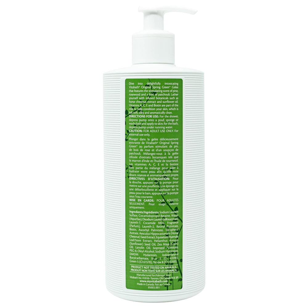Soft, refreshed skin after using Vitabath Original Spring Green.