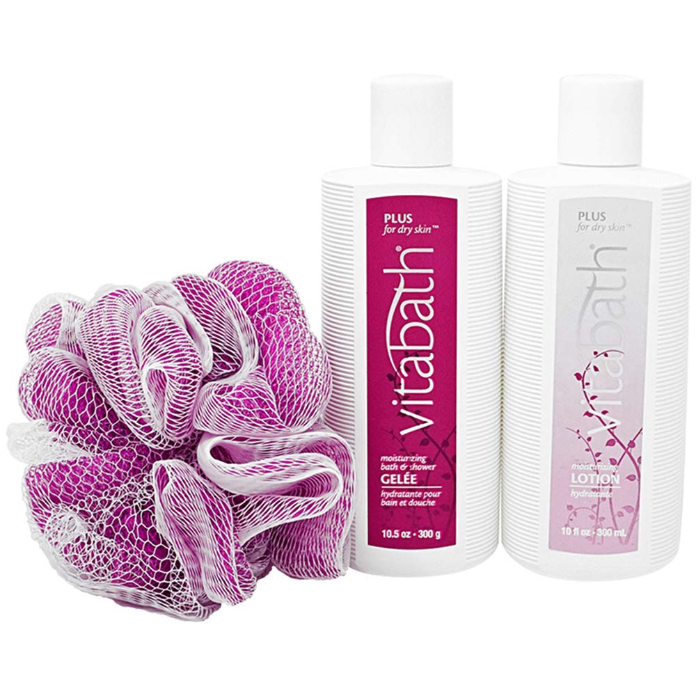 Vitabath Plus Gelee being poured for smooth cleansing.