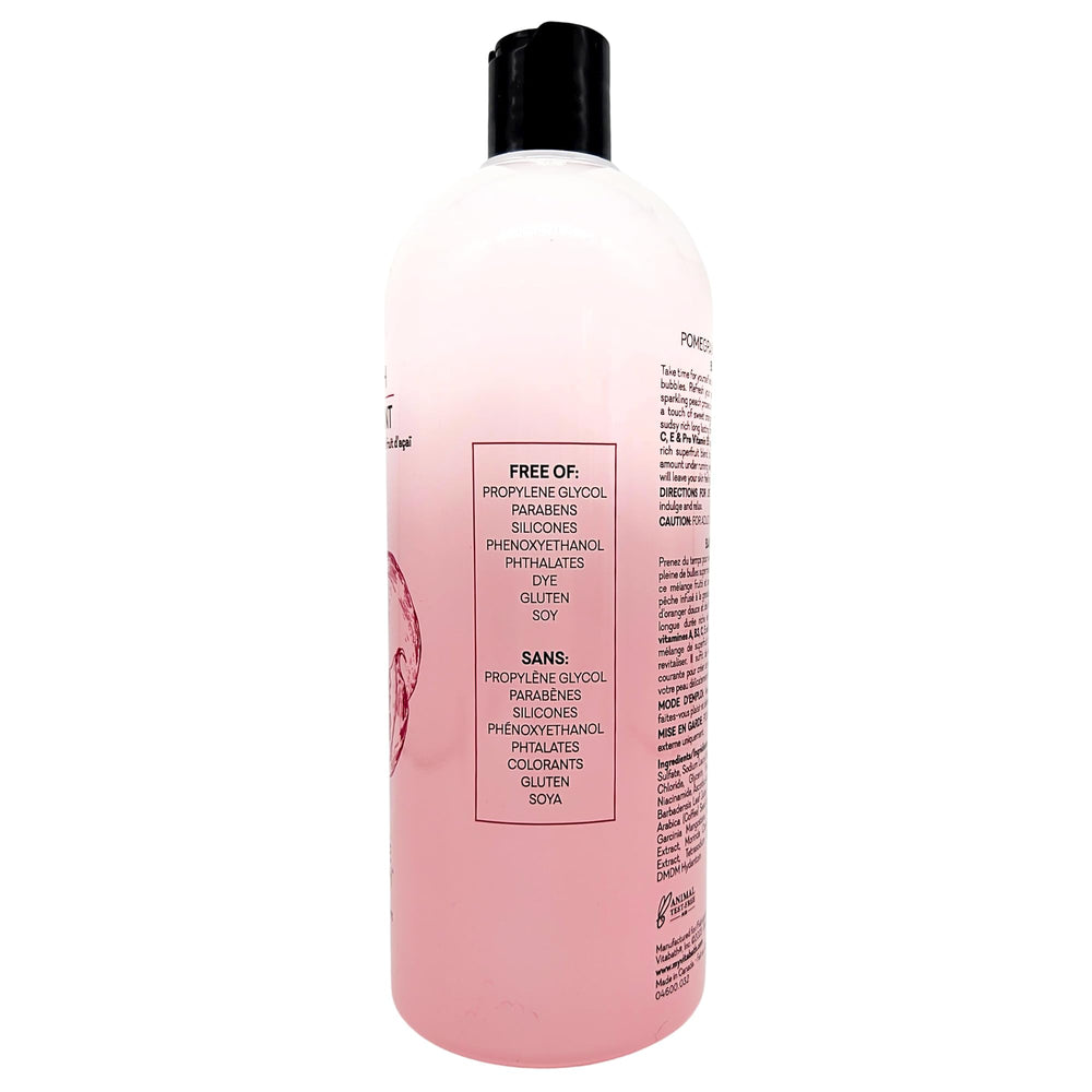 Ideal self-care moment for women and men using Vitabath Pomegranate Bellini Blush
