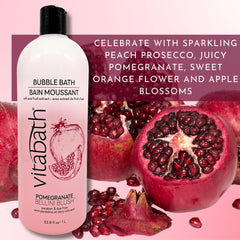 Vitamin-rich blend nourishes skin with Vitabath Pomegranate Bellini Blush