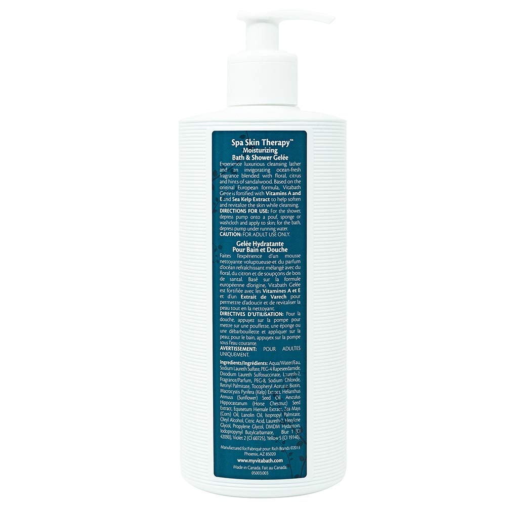 Vitabath spa skin therapy bath-scene evokes spa like soak with gentle cleansing benefits.