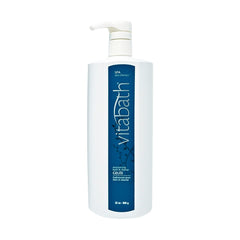 Vitabath spa skin therapy foaming gelee bath demonstrates rich lather for pampered cleansing.
