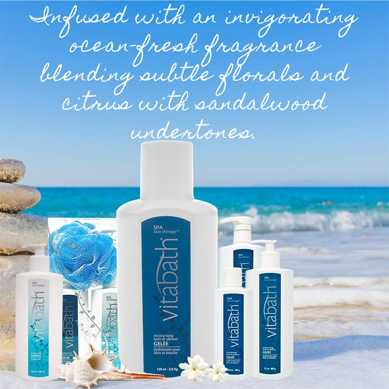 Vitabath spa skin therapy hydration-closeup focuses on moisture rich texture and soft skin feel.
