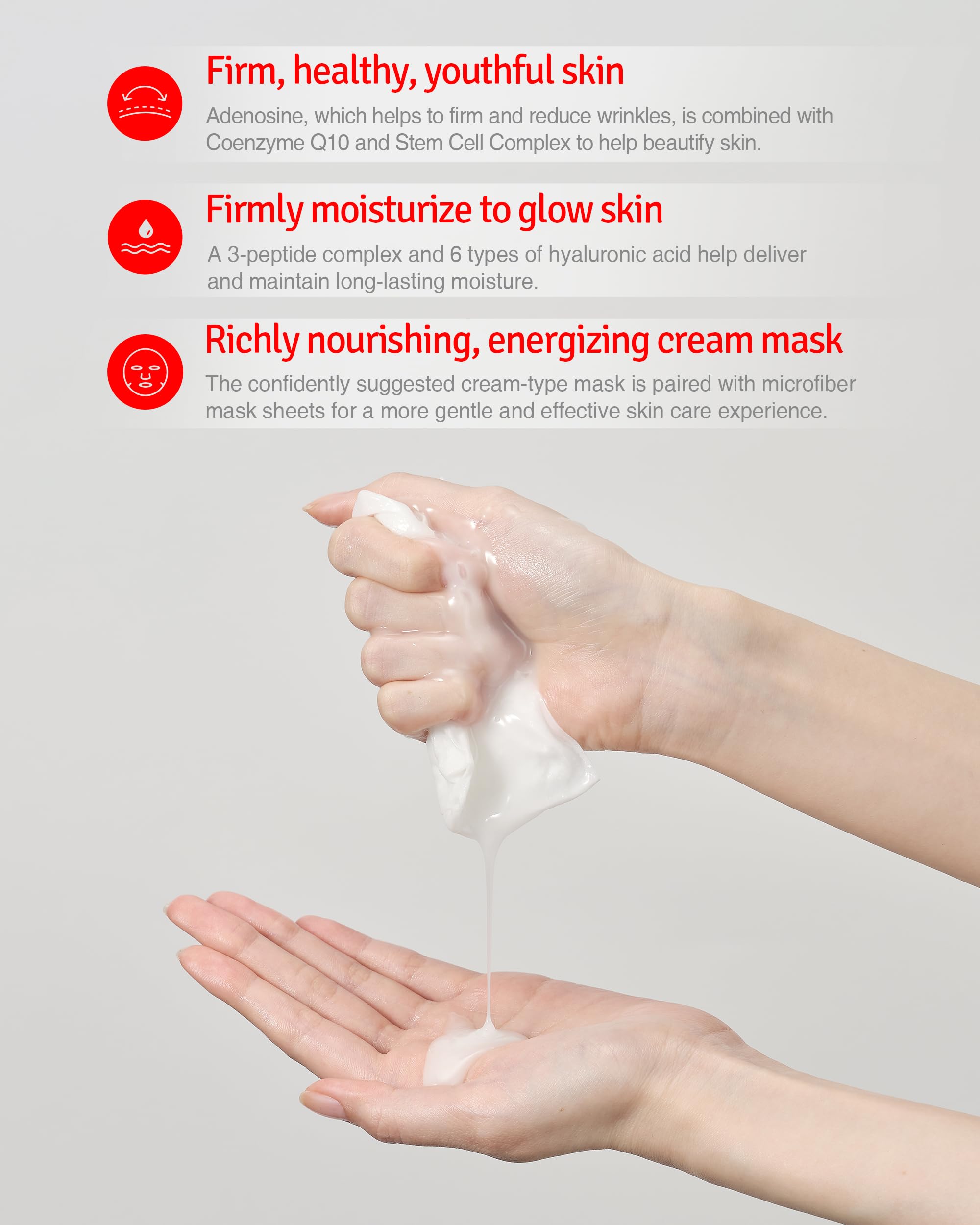 Vitabrid C12 Dual Mask applying on face showing easy placement and fast absorption