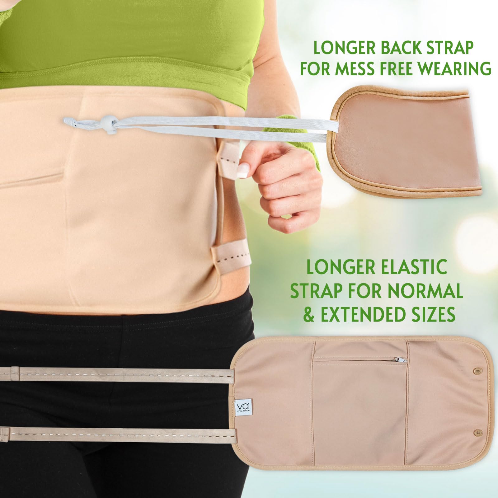 VITAL AFFAIR adjustable waist wrap with secure straps for a custom fit