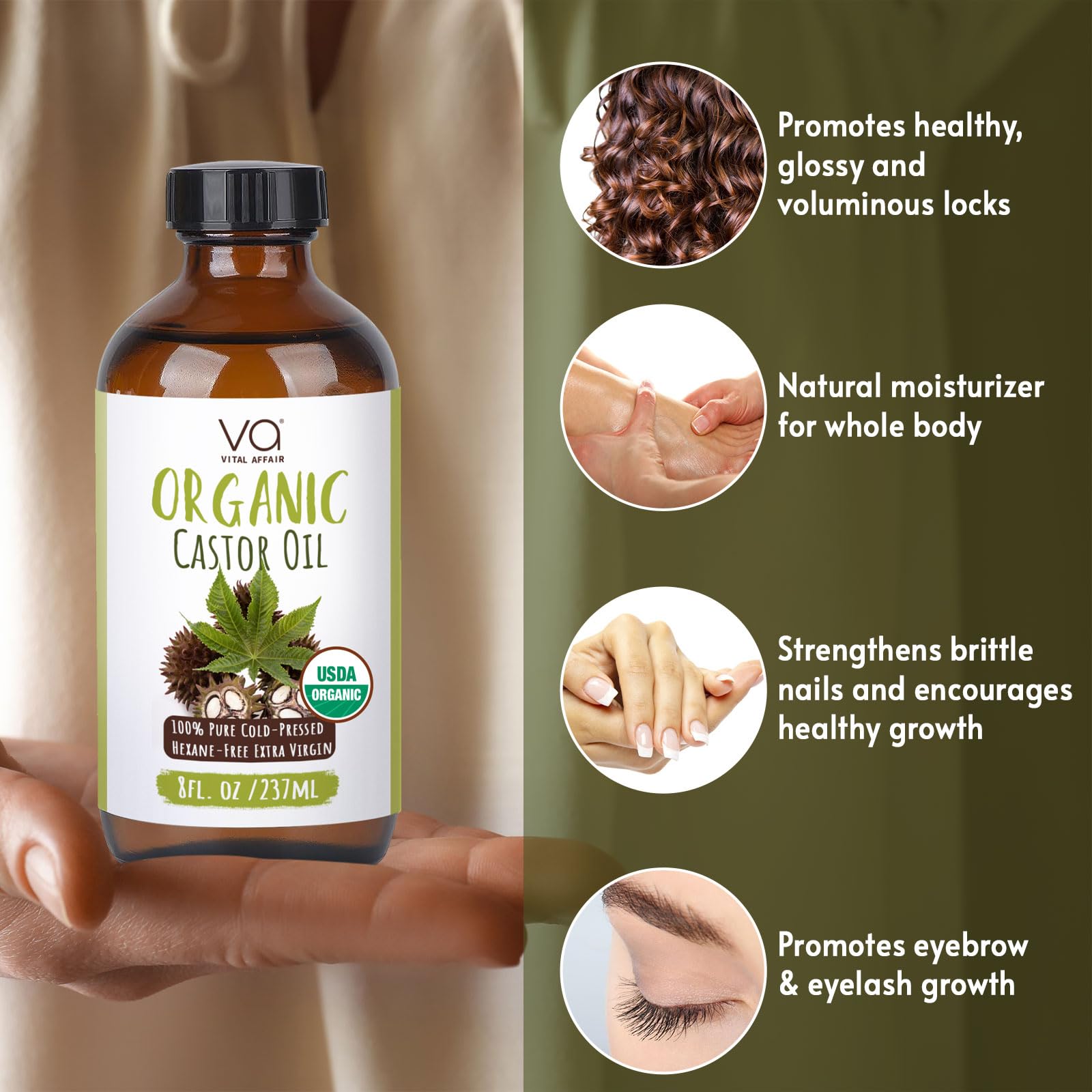 VITAL AFFAIR castor oil pack wrap compatibility, ideal for relaxing warm wraps