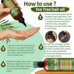 VITAL AFFAIR Tea Tree Oil bottle with label communicates purity and trust.