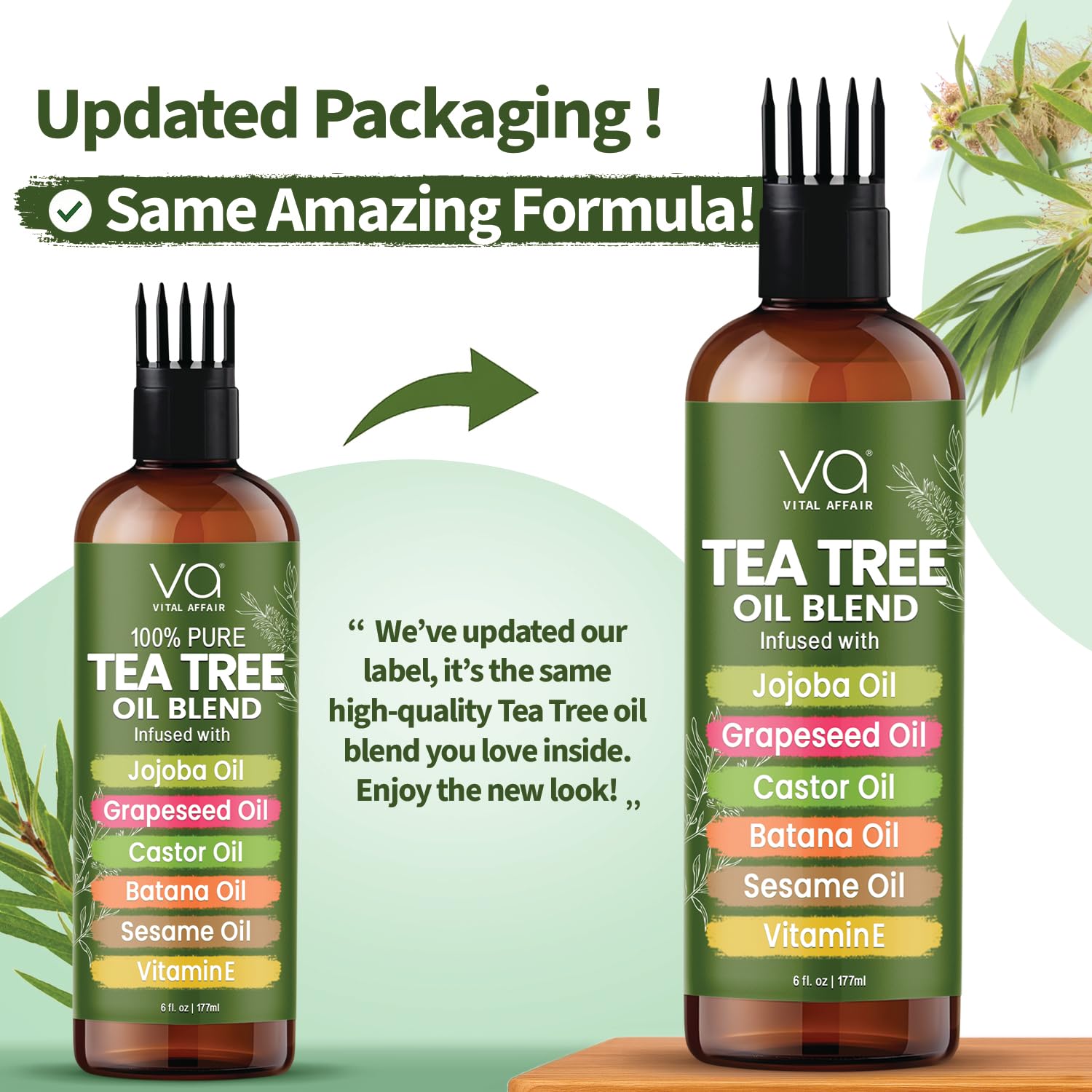 VITAL AFFAIR Tea Tree Oil scalp care targets dandruff and irritation.