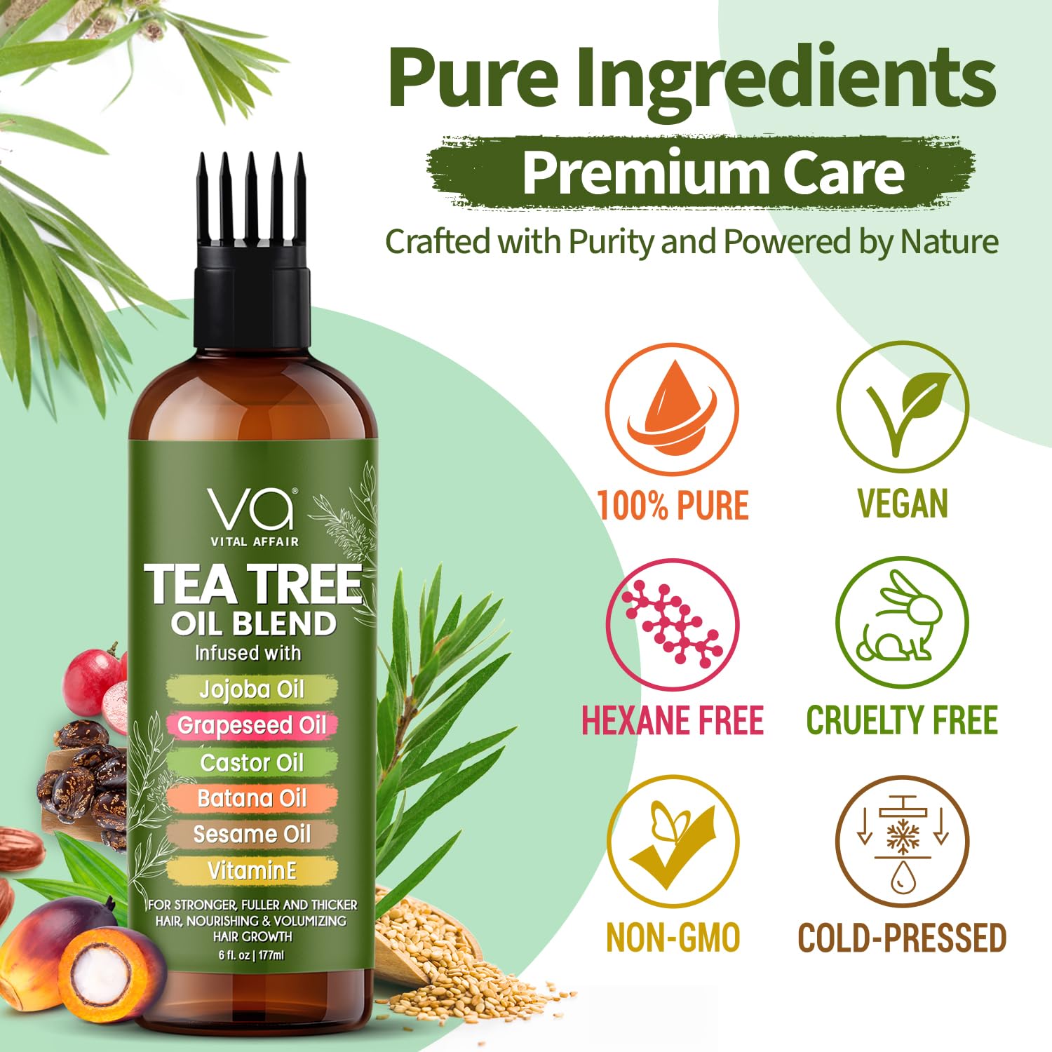 VITAL AFFAIR Vegan formula with cruelty-free sourcing and clean ingredients.