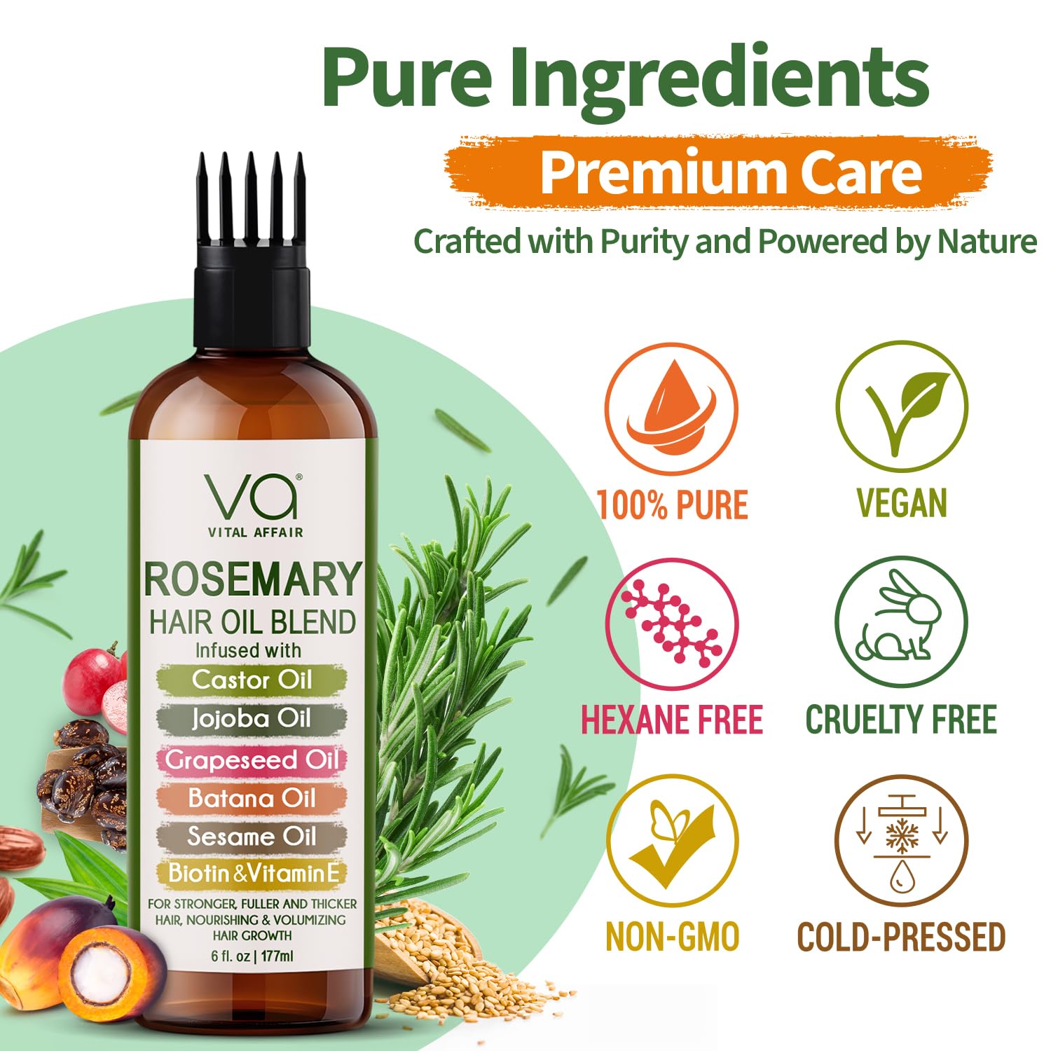 VITAL AFFAIR Vegan, USA-made formula underlines cruelty-free and clean ingredients.