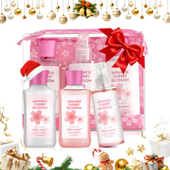 Vital Luxury shower gel tube with cherry blossom scent for refreshing mornings