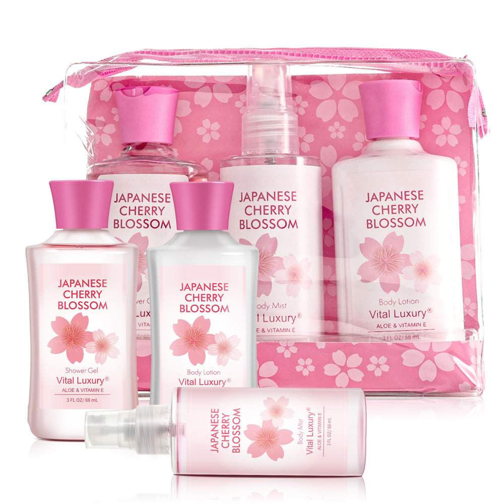 Vital Luxury gift-ready packaging with all three travel-size products.