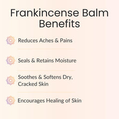 Vitality Frankincense Balm ingredients including frankincense and olive oil for nourishment