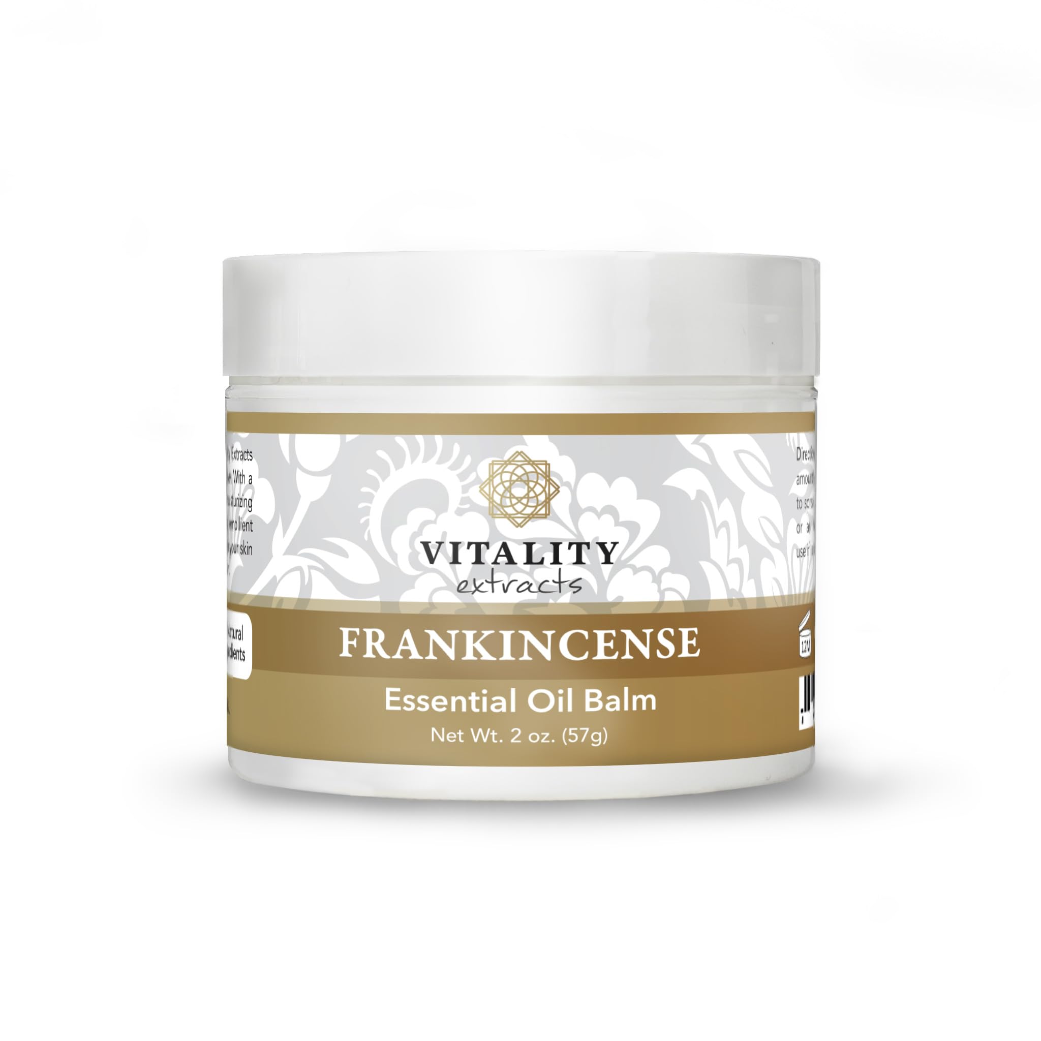 Vitality Frankincense Balm packshot showing rich texture for dry skin care