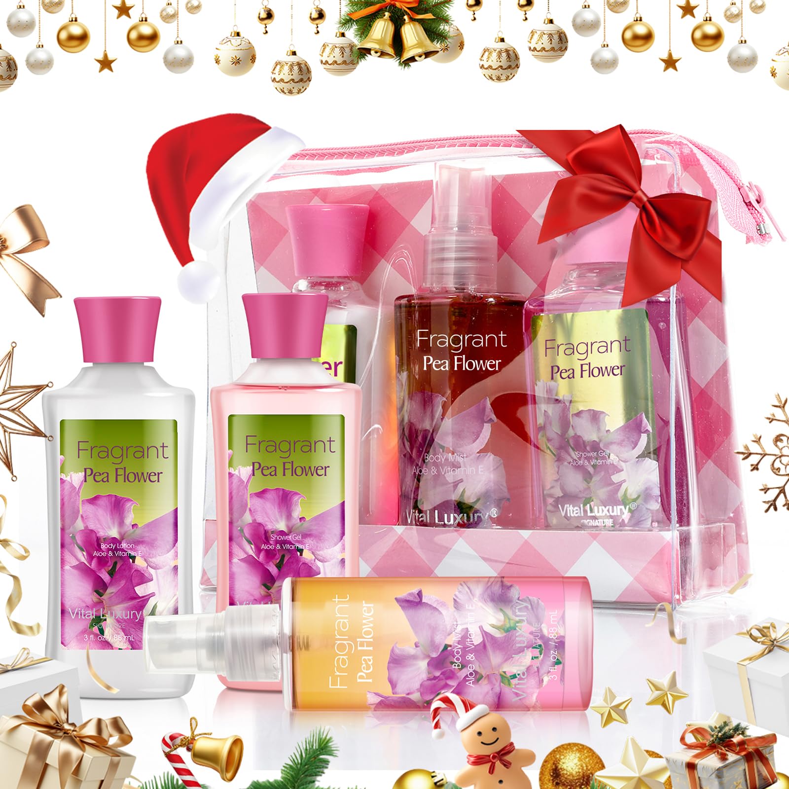Vital Luxury pea flower body lotion tube provides instant hydration and non-greasy feel