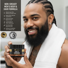 VITALSKINOIL Body Butter for Men arm-application demonstrates easy, quick absorption.