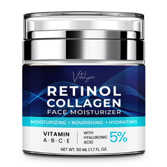 Vitalysin Face Moisturizer bottle close-up for daily hydration.