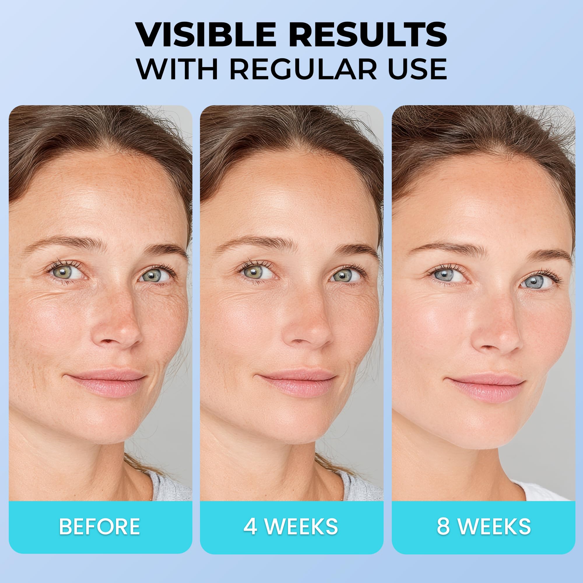 Vitalysin Face Moisturizer swatch on forearm demonstrates plump, hydrated skin.