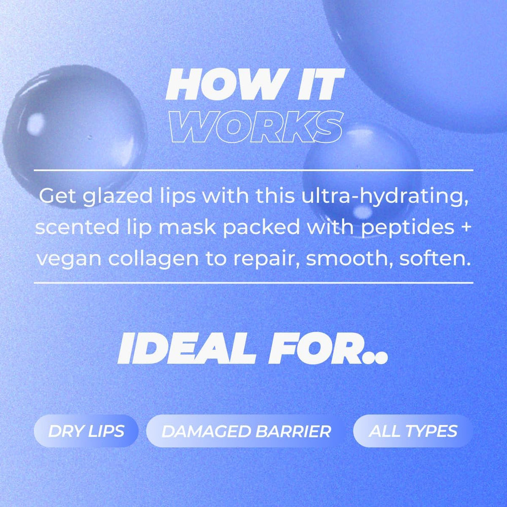 Vitamasques Birthday Cake Lip Mask provides instant lip comfort.