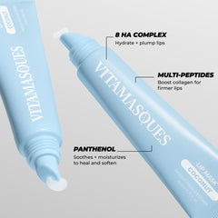 Vitamasques coconut-scent lip mask, soothing aroma for lip care moment.