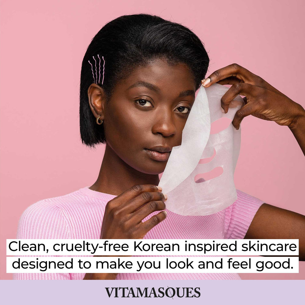 Vitamasques Juicy Retinol Pomegranate mask for gentle renewal.